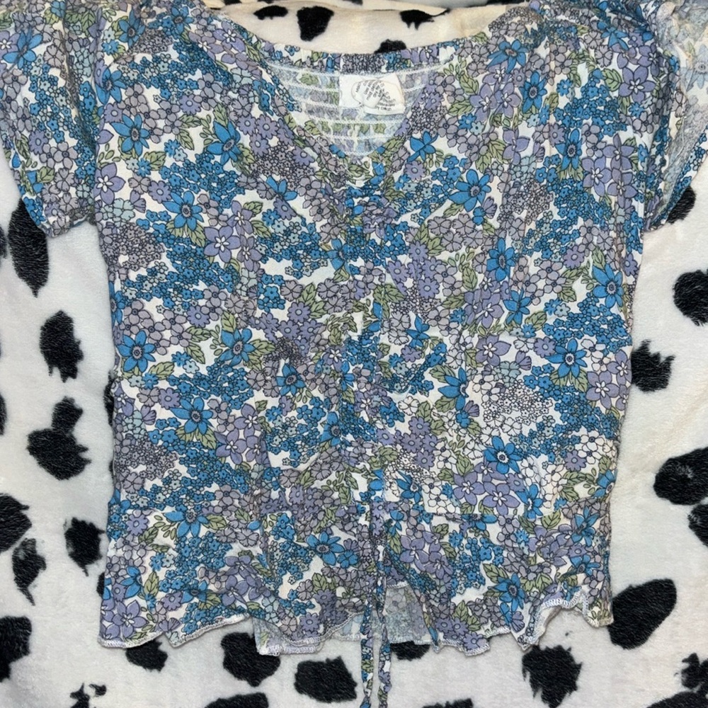 Floral Ruffle Blouse